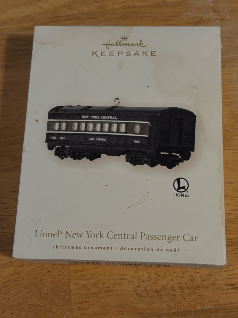 Hallmark Keepsake Lionel New York Central Passenger Car Ornament - Train 3087